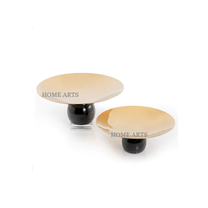 ที่ตั้งเค้กโลหะทรงกลมทำด้วยมือมี2ขนาดหลายชุดสำหรับวางขนมเค้ก - Product Image 5