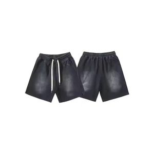 กางเกงขาสั้นกันยูวีสำหรับผู้ชายผ้าฟลีซเทอร์รี่ฟอกสีอ่อนเป็นมิตรกับสิ่งแวดล้อม - Product Image 6