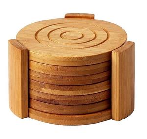 Posavasos de madera redondo con incrustaciones de resina, posavasos de resina de Acacia, posavasos creativos de madera de Acacia para taza de té, posavasos de resina epoxi para mesa - Product Image 4