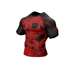 No Gi Running Jiu Jitsu Mma Compression Shirt Rashguards Jiu Jitsu Mma Rash Guard for Men Rashguard - Product Image 5