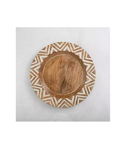 Envío rápido restaurante uso cargador de madera placa fiesta de cumpleaños vajilla cargador placa buena calidad para la venta - Product Image 2