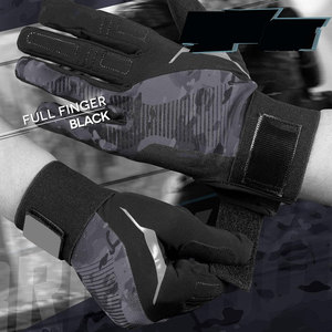 Gants en cuir demi-doigts pour hommes pour course, tir, équitation, cyclisme, moto, conduite en hiver - Product Image 3