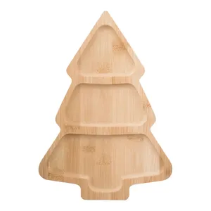 Plato Navideño de Bambú Personalizado Kongle, Vajilla y Decoración de Mesa para Fiestas - Product Image 4