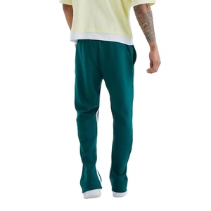 Athletic Flare Jogger Pants Men Polyester Spandex Stretch Wide Leg Gym Training Sweatpants Custom OEM Private Label Factory - Product Image 3