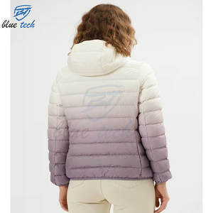 High Quality <b>Women</b> Knitted <b>Puffer</b> <b>Jacket</b> Winter Warm <b>Lightweight</b> Quilted Coat Wholesale Custom Logo & Design Print - Product Image 4
