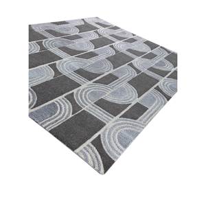 Alfombra de Lana y Viscosa Hecha a Mano Tra-15041, Diseño Ivory Pathways, Rectangular 9x12, para Pasillo, Tejido Artesanal para Adolescentes - Product Image 2
