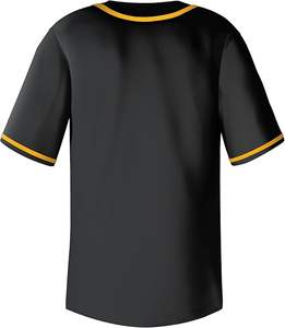 Vente en gros Maillot de baseball et softball réversible personnalisé Chemise à col en V jaune avec service OEM Maillot de teinture pour vêtement souple - Product Image 3