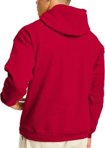 Conçu sur mesure sweat à capuche pour homme épais et chaud pull sweat-shirt à épaules tombantes coupe surdimensionnée streetwear basique coton mélangé - Product Image 2
