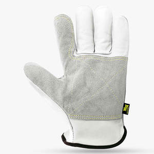 Guantes DE SEGURIDAD originales Skatiq para conductores, guantes de piel de cabra de primera calidad para la palma y la espalda dividida de piel de vaca - Product Image 3