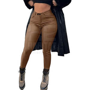 Pantalones de Cuero Premium para Mujer, Ajustados, Negros, Leggings de Cuero Genuino, Cómodos y Elegantes - Product Image 2