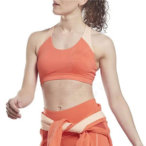 Soutien-gorge de sport respirant et sans couture de haute qualité avec logo simple sur le devant pour femme, idéal pour le yoga, la gym et la course à pied – Collection 2026 - Product Image 3