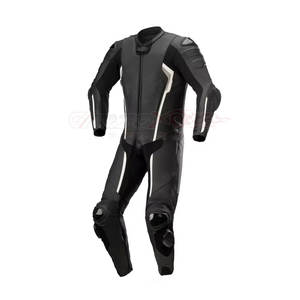 Nuevo diseño personalizado hombres traje de moto hecho de cuero genuino traje de moto mejor calidad traje de moto - Product Image 1