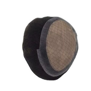 Perruque toupet en cheveux humains 100% soie Pro Remy Virgin Raw Taz Indian Hair - Product Image 2