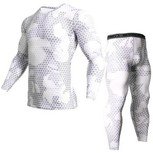 Combinaisons de compression pour hommes avec impression par sublimation Vêtements de sport à bas quantité minimale de commande Marque privée personnalisée grande taille - Product Image 6