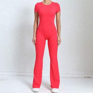 ชุดหมีบอดี้สูทรัดรูปสำหรับผู้หญิงเสื้อผ้าชิ้นเดียวแห้งเร็วสำหรับเล่นฟิตเนสออกกำลังกายเล่นโยคะ - Product Image 4