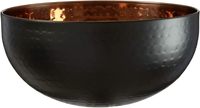 Frutero de Lujo en Latón Negro Pulido Ecológico para Cocina, Comedor, Mesas de Café y Fiestas