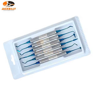 ชุดเครื่องมือทันตกรรมคอมโพสิตเครื่องมือทางทันตกรรมสีฟ้าเคลือบไทเทเนียมการบูรณะเครื่องมือทางการแพทย์ที่ไม่ติด - Product Image 4