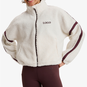 Chaqueta Bomber Sherpa para Mujer, Diseño Nuevo, Venta al por Mayor, Personalizada, Impermeable, Transpirable, Cortavientos, Precio de Fábrica - Product Image 1