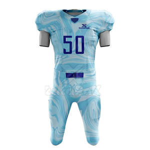 Uniforme de fútbol americano personalizado al por mayor, ligero, de secado rápido, equipo de uniforme americano para jóvenes y adultos - Product Image 1