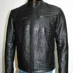 Chaqueta de Moda Urbana de Invierno para Hombre, Personalizada al por Mayor, de Cuero Genuino de Oveja y Piel de Vaca, Fabricación OEM - Product Image 1