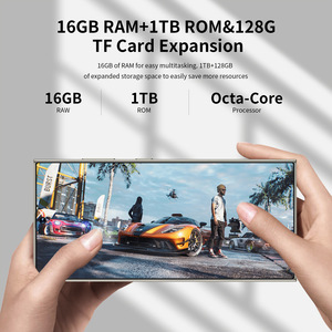 S24 siêu <span class=keywords><strong>Android</strong></span> 14 điện thoại thông minh 12GB RAM 512GB Rom <span class=keywords><strong>4G</strong></span> 5G <span class=keywords><strong>Dual</strong></span> <span class=keywords><strong>Sim</strong></span> 7.0 inch HD màn hình toàn cầu phiên bản với bút stylus - Product Image 3