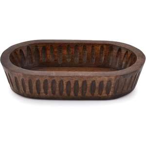 Tazón de masa estilo granja de madera Natural hecho a medida cuencos para servir comida rápida Pasta fideos tazón reutilizable bandeja ecológica - Product Image 1