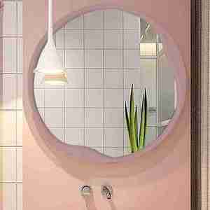 Miroir de luxe artisanal le plus vendu cadre en bois rond moderne fabrication indienne de haute qualité - Product Image 2