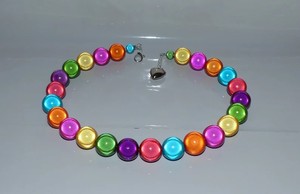 Collier statement en résine fait main, couleur et taille personnalisées, style romantique, cadeau pour femme pour anniversaire/fête/mariage, croissant - Product Image 3