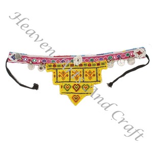 Ceinture vintage de danse du ventre, ceinture traditionnelle afghane, Kuchi Tribal BB055, ceintures de perles faites à la main vintage - Product Image 2
