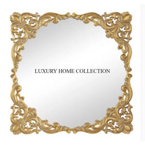 Exquisito Marco de espejo de pared de diseño de latón de metal antiguo con entramado elaborado perfecto para entornos contemporáneos tradicionales - Product Image 3