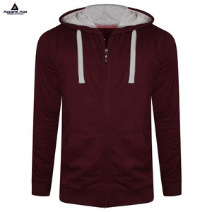 2025 Bán Buôn Mềm Cotton Thoải Mái Vải Dệt Kim Dây Kéo Hoodies Người Đàn Ông Mùa Thu Mỏng Trùm đầu Với Tùy Chỉnh In Ấn Thêu Logo - Product Image 1