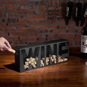 Thiết kế độc quyền nhà sản xuất & bán buôn tháp Eiffel kim loại sắt Wine Cork chủ giữ rượu vang treo tường giữ rượu vang - Product Image 2