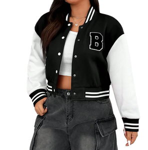 Blouson aviateur en laine de qualité supérieure Letterman vintage pour hommes pour Patch Chicago Varsity Design toile tissu col montant saison printemps - Product Image 3