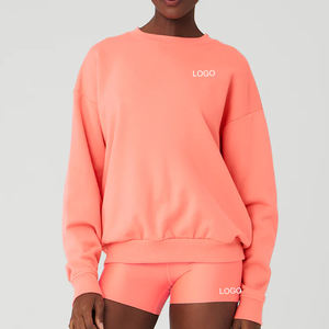 Fournisseur d'usine professionnel Sweat-shirt en molleton de coton à manches longues pour femmes Lavage à l'acide Nouveaux styles pour l'hiver avec livraison rapide - Product Image 6