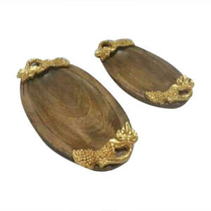 Unique Style Top Trend Custom Made Snacks <b>Sweet</b> Serving Wooden Tray Natural Polished Wooden Serving Trays - Product Image 4