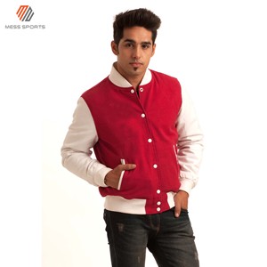 2024 MESS SPORTS High Quality Fashionable <b>Men's</b> Baseball Wool Polyester Sleeves Reversible Breathable Winter <b>Long</b> Horn <b>Jackets</b> - Product Image 4