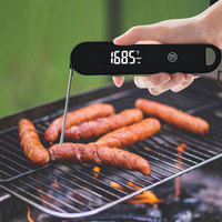 Thermomètre numérique ultra-rapide (0,6 seconde) avec écran LCD rétroéclairé USB et sonde électrique pour barbecue, fumoir, cuisson de dinde OEM/ODM
