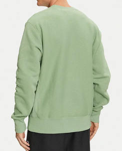 Sudadera de cuello redondo para hombre, holgada, de manga larga, de forro polar, 100% algodón, resistente al pelusamiento, para primavera y otoño - Product Image 2