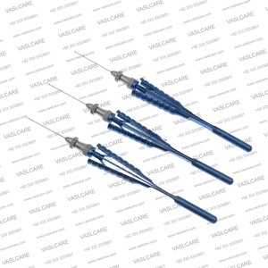 Pinzas de Capsulorrexis Oftálmicas Manuales de Acero Inoxidable Alemán 23G/25G |   Instrumento Quirúrgico Oftalmológico de Vaslcare - Product Image 1