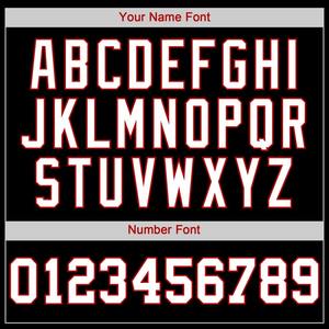 Maillot de baseball authentique noir blanc-rouge personnalisé - Product Image 4