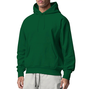 Sweats à capuche unis personnalisés pour hommes 100% coton poids lourd qualité de luxe éponge française surdimensionné Streetwear pulls à capuche pour hommes - Product Image 5