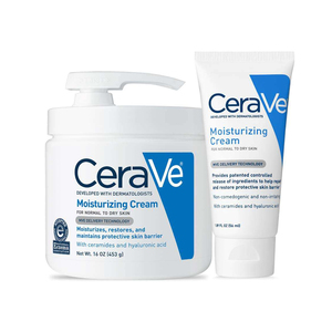Limpiador facial hidratante Cerave, adecuado para piel normal a seca, fórmula recomendada por dermatólogos - Product Image 1