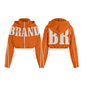 Design <b>Women</b> <b>Windbreaker</b> Jacket Custom Made OEM Services Autumn Winter with Customized Colors Hot Sale <b>Women</b> <b>Windbreaker</b> Jacket - Product Image 2