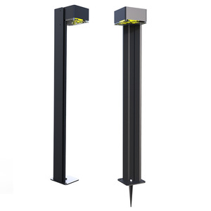 Luces de poste solares de aluminio fundido a presión Luces de jardín de estaca Luz de paisaje solar impermeable - Product Image 1