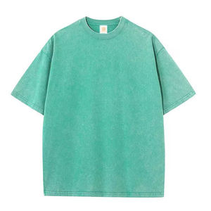 T-shirts pour hommes en coton 100% à manches courtes, imprimés en DTG, formels, unis, 300g, séchage rapide, grande taille - Product Image 4