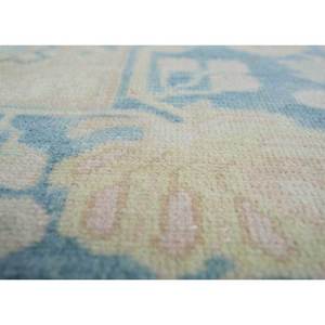 Tapis vintage en laine dorée noué à la main, motif médaillon chinois traditionnel, rectangulaire 9x12 pour la maison, la chambre, le couloir Pae-4042 - Product Image 3