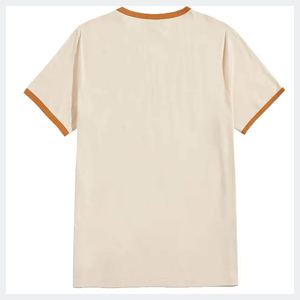 3. Camiseta suave de algodón 100 por ciento para hombres Diseño estampado de cuello redondo de manga corta totalmente personalizable para moda y promoción - Product Image 5
