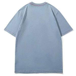Service OEM T-shirt confortable 100% coton col rond coupe ajustée couleur personnalisée T-shirt décontracté pour homme été T-shirts surdimensionnés manches courtes - Product Image 2