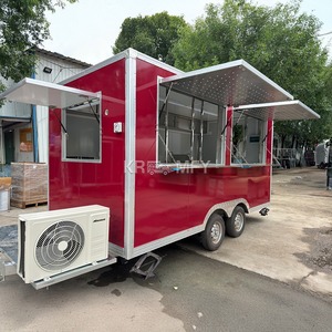 Street Vending Kitchen Fully Catering Equipped Mobile Food <b>Trailer</b> Tow Bar Truck Stainless Steel <b>Box</b> <b>Car</b> hotdog pizza Source - Product Image 5