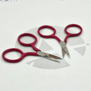 Tijeras de Bordado Cortas con Mango Marrón, Acero Inoxidable, Herramienta de Precisión para Cortar Hilo de Coser - Product Image 4